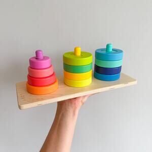 Lovevery Twist & Pivot Pattern Puzzle Wooden Investigator Play Kit Toy